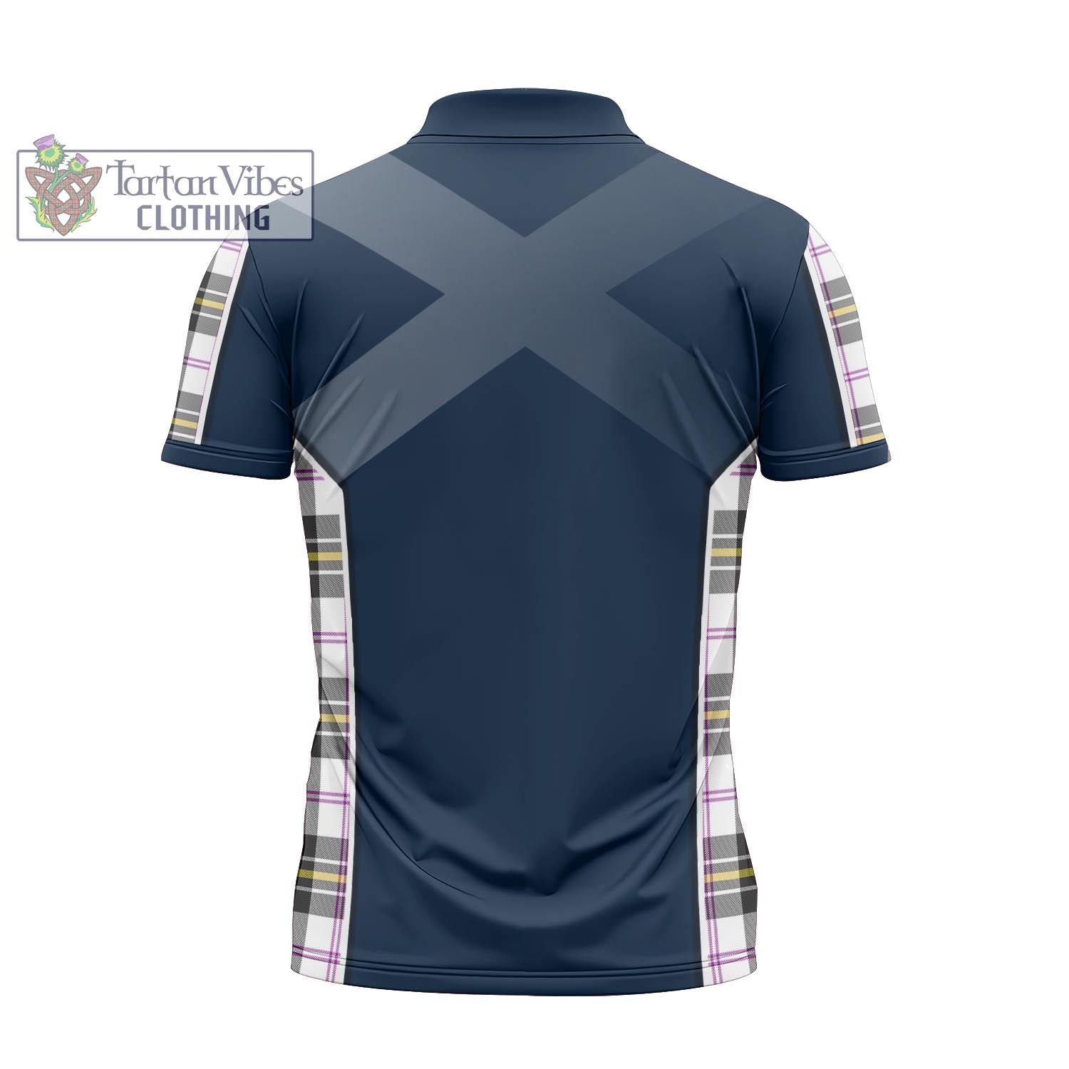 Tartan Vibes Clothing MacPherson Dress Modern Tartan Zipper Polo Shirt with Family Crest and Scottish Thistle Vibes Sport Style