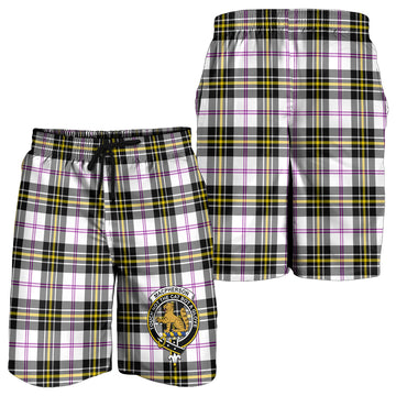 MacPherson Dress Modern Tartan Mens Shorts with Family Crest