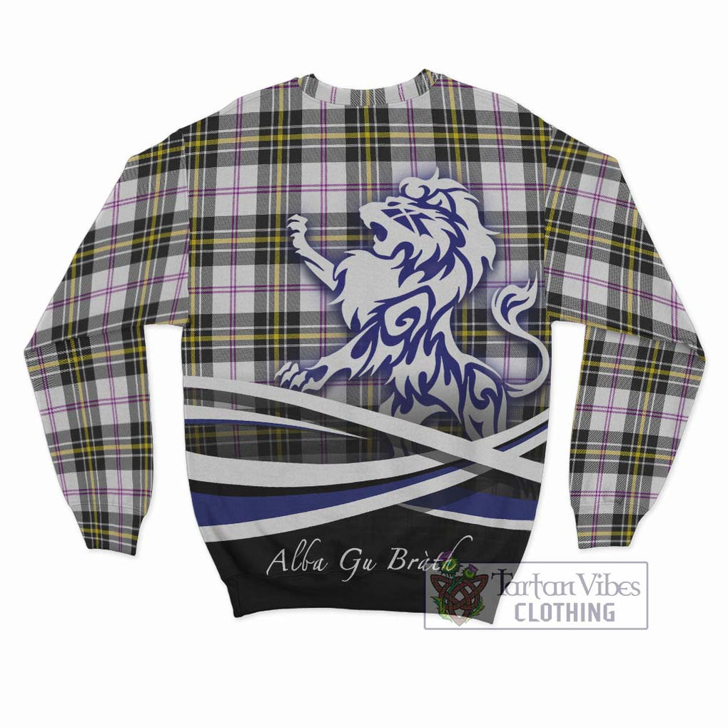 MacPherson Dress Modern Tartan Sweatshirt with Alba Gu Brath Regal Lion Emblem - Tartanvibesclothing Shop