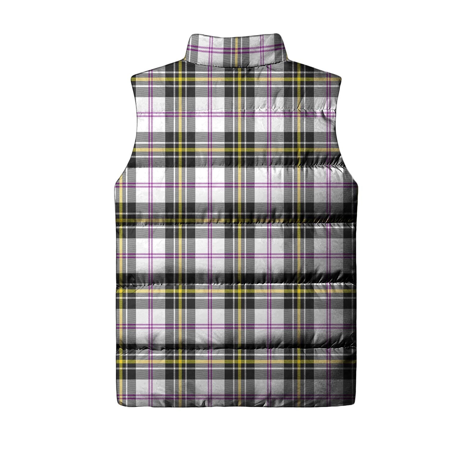 MacPherson Dress Modern Tartan Sleeveless Puffer Jacket with Family Crest - Tartanvibesclothing