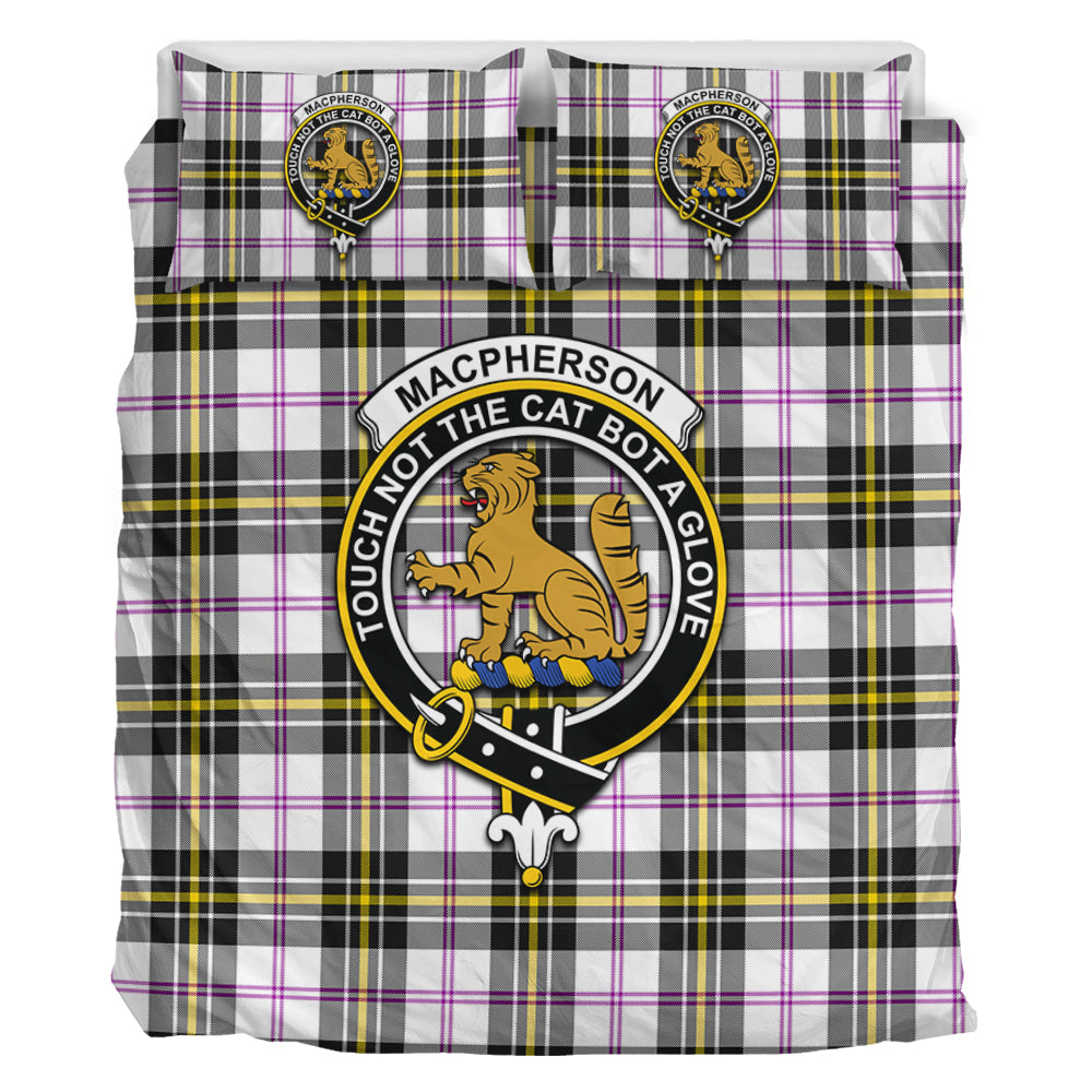 MacPherson Dress Modern Tartan Bedding Set with Family Crest - Tartan Vibes Clothing