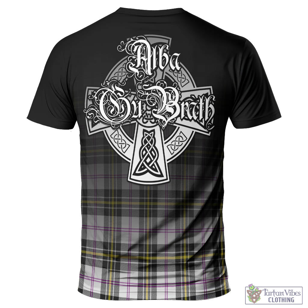 Tartan Vibes Clothing MacPherson Dress Modern Tartan T-Shirt Featuring Alba Gu Brath Family Crest Celtic Inspired