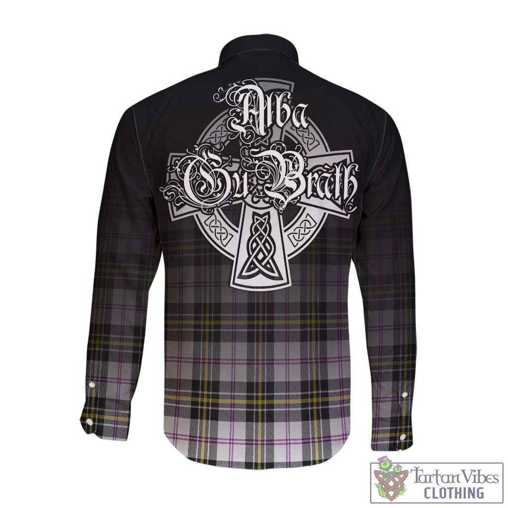 Tartan Vibes Clothing MacPherson Dress Modern Tartan Long Sleeve Button Up Featuring Alba Gu Brath Family Crest Celtic Inspired