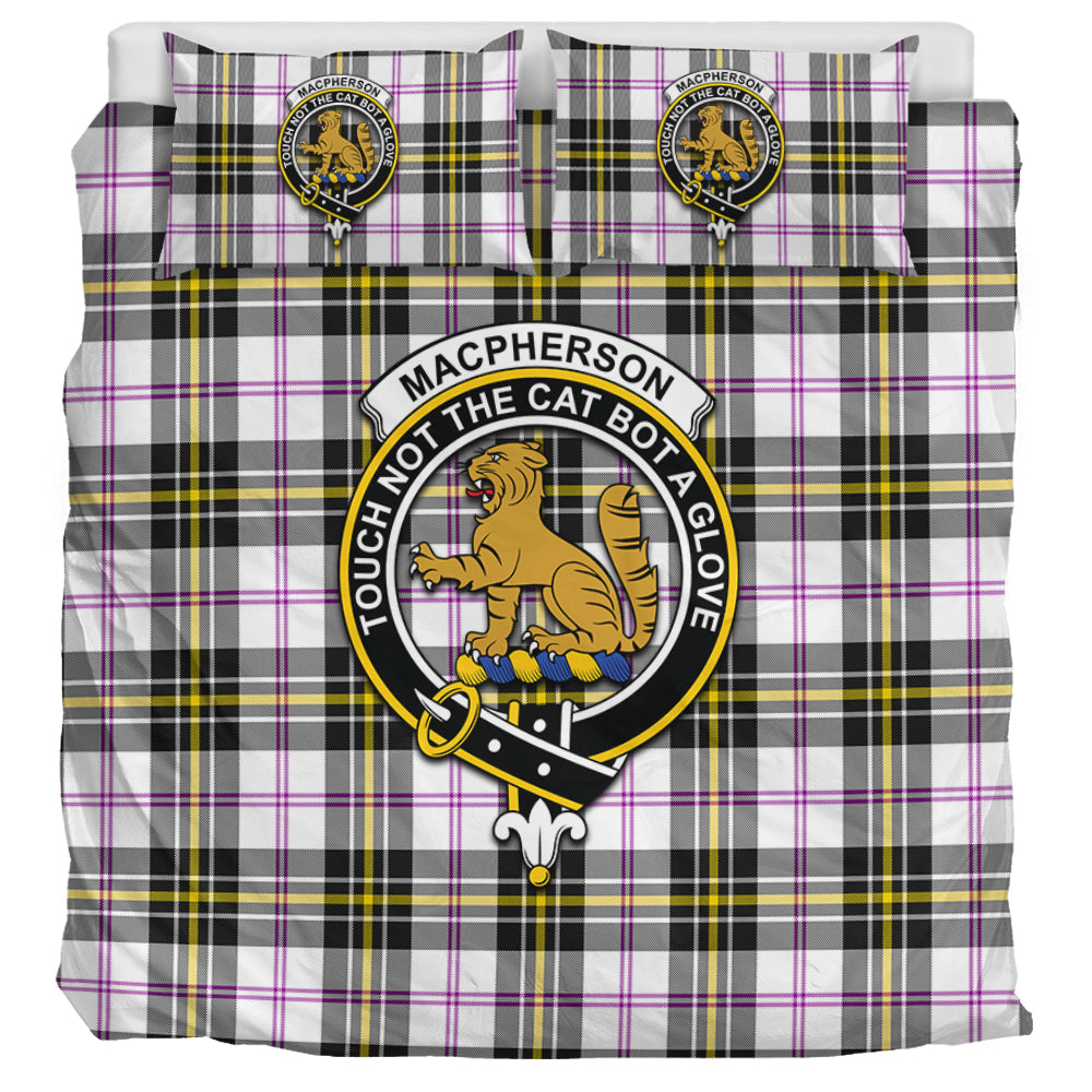 MacPherson Dress Modern Tartan Bedding Set with Family Crest UK Bedding Set UK Super King 104*94 inch - Tartan Vibes Clothing