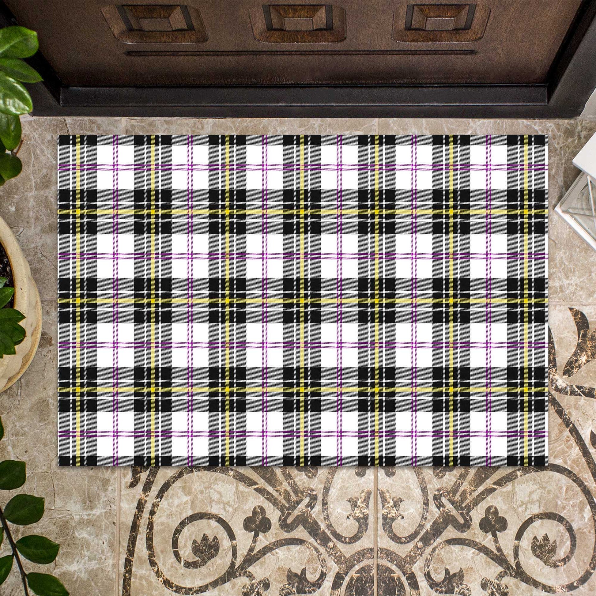 MacPherson Dress Modern Tartan Door Mat - Tartanvibesclothing