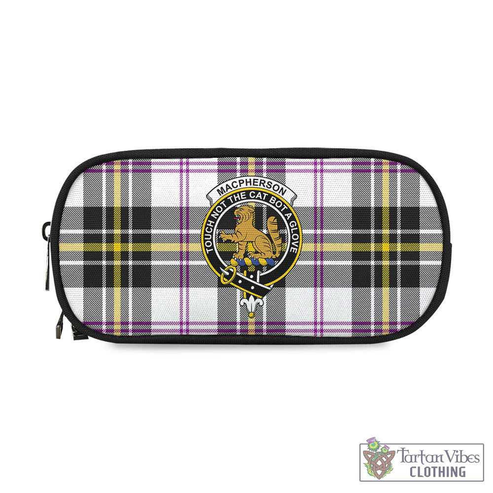 Tartan Vibes Clothing MacPherson Dress Modern Tartan Pen and Pencil Case with Family Crest