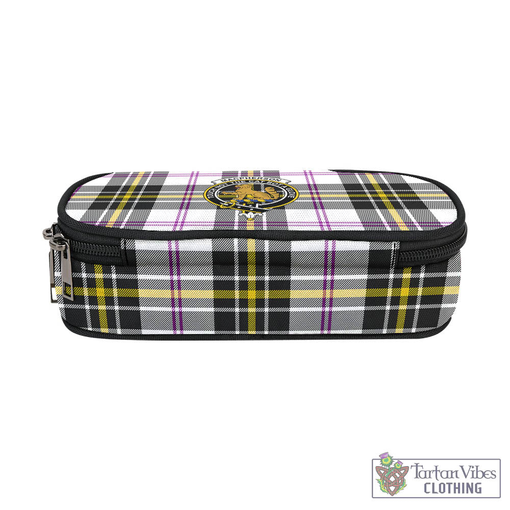 Tartan Vibes Clothing MacPherson Dress Modern Tartan Pen and Pencil Case with Family Crest