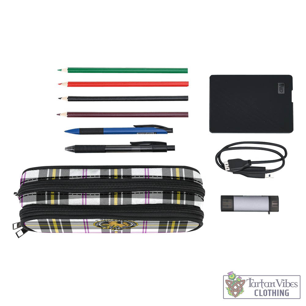 Tartan Vibes Clothing MacPherson Dress Modern Tartan Pen and Pencil Case with Family Crest