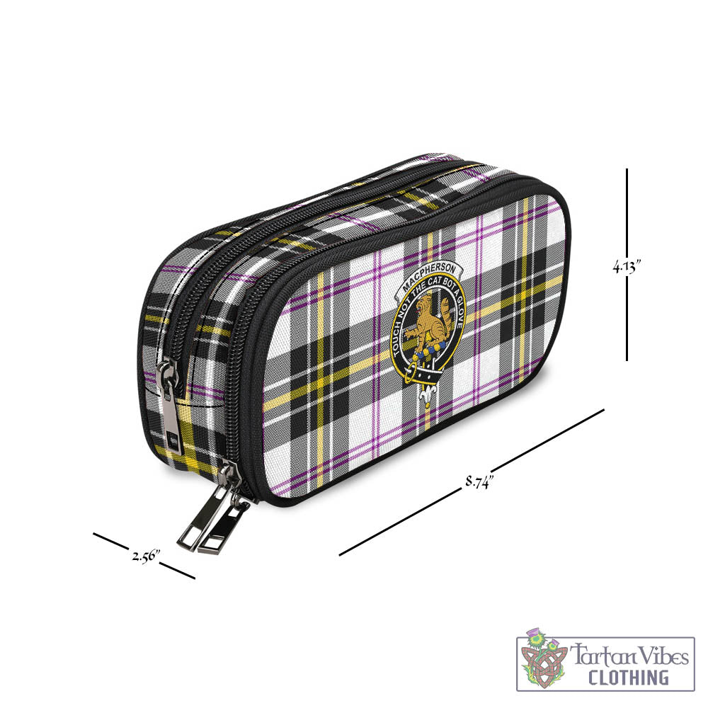 Tartan Vibes Clothing MacPherson Dress Modern Tartan Pen and Pencil Case with Family Crest