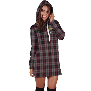 MacPherson Hunting Tartan Hoodie Dress with Family Crest