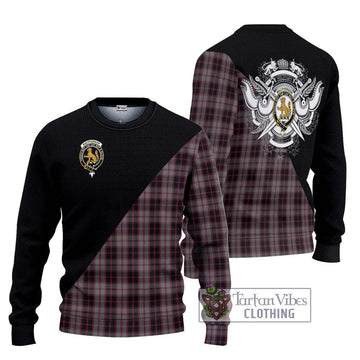 MacPherson Hunting Tartan Ugly Sweater with Family Crest and Military Logo Style