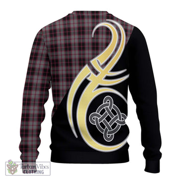 MacPherson Hunting Tartan Ugly Sweater with Family Crest and Celtic Symbol Style