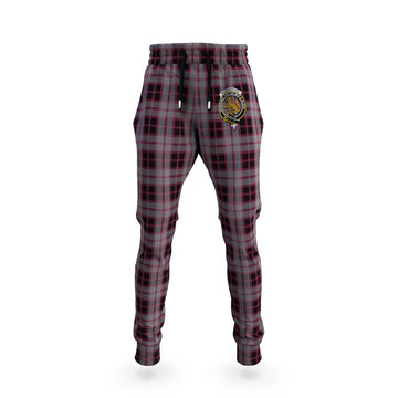 MacPherson Hunting Tartan Joggers Pants with Family Crest