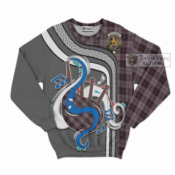 MacPherson Hunting Tartan Sweatshirt with Epic Bagpipe Style