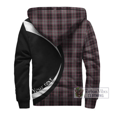 MacPherson Hunting Tartan Sherpa Hoodie with Family Crest Circle Style