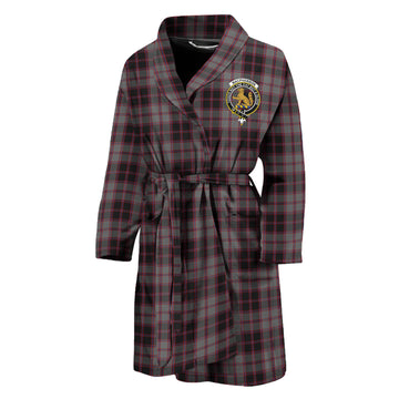 MacPherson Hunting Tartan Bathrobe with Family Crest