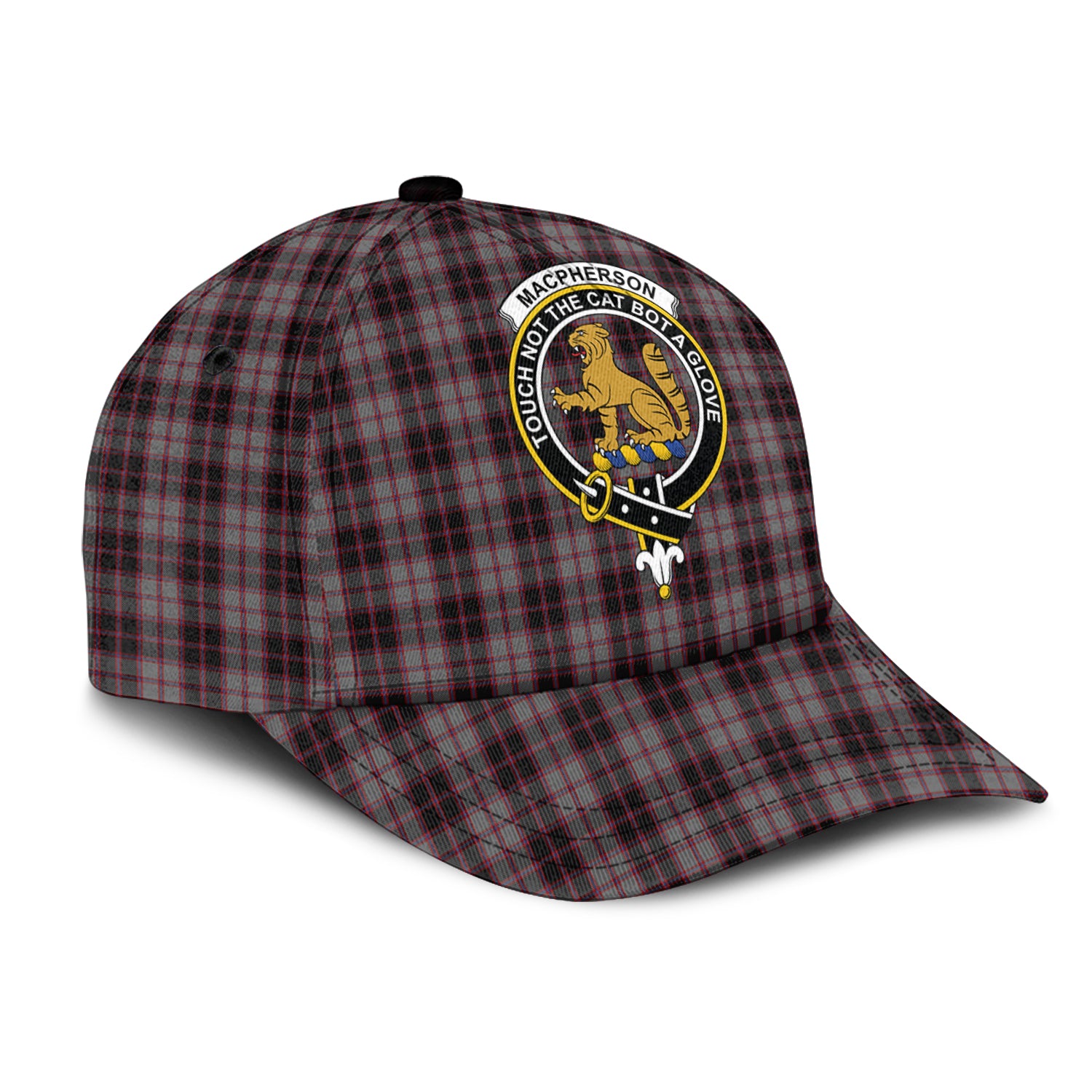 macpherson-hunting-tartan-classic-cap-with-family-crest