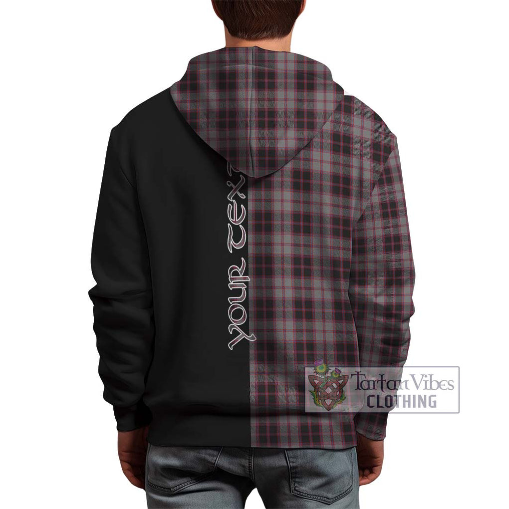 MacPherson Hunting Tartan Hoodie with Family Crest and Half Of Me Style - Tartanvibesclothing Shop