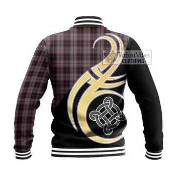 MacPherson Hunting Tartan Baseball Jacket with Family Crest and Celtic Symbol Style