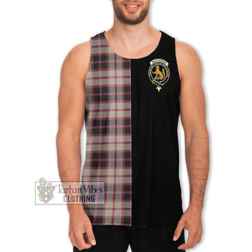 MacPherson Hunting Ancient Tartan Men's Tank Top with Family Crest and Half Of Me Style