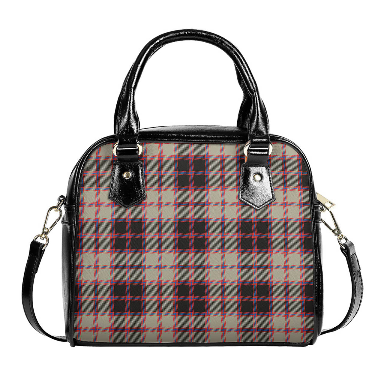 MacPherson Hunting Ancient Tartan Shoulder Handbags One Size 6*25*22 cm - Tartanvibesclothing