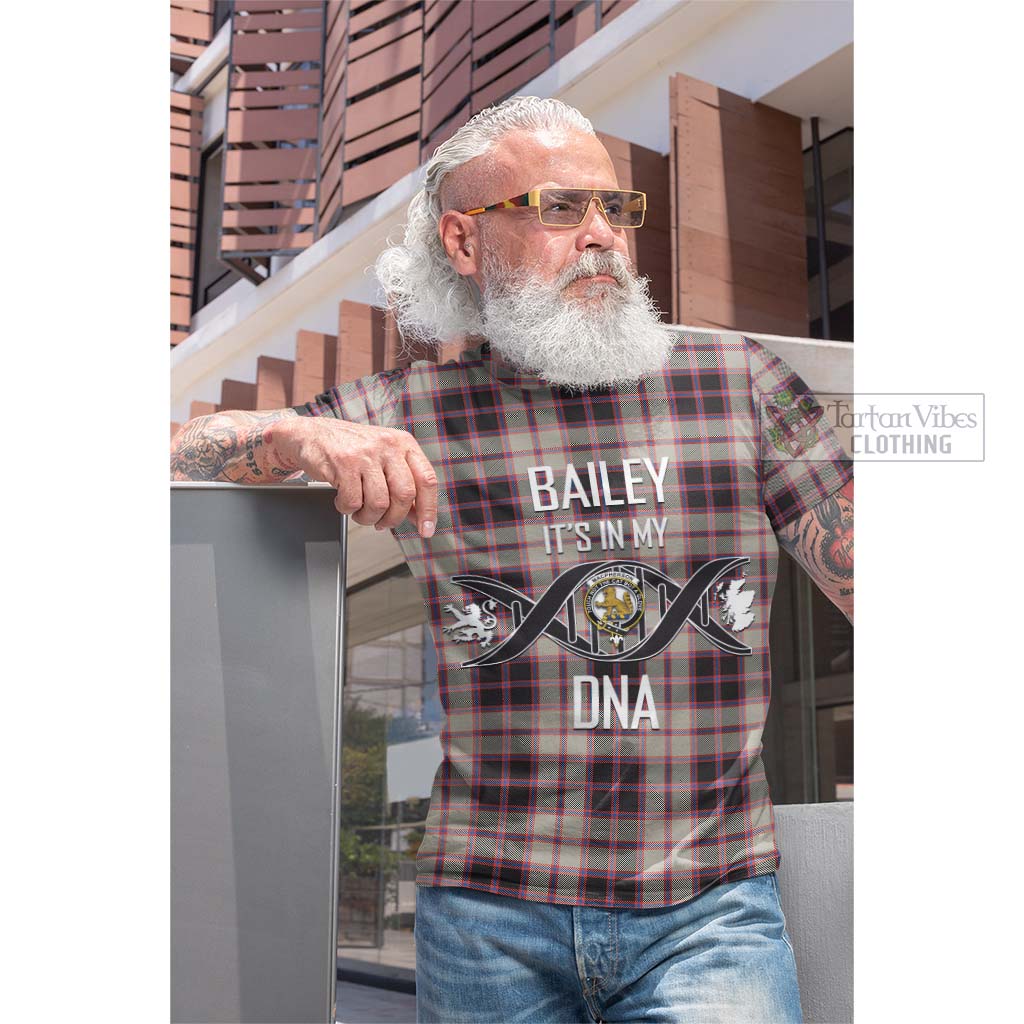 Tartan Vibes Clothing MacPherson Hunting Ancient Tartan Cotton T-shirt with Family Crest DNA In Me Style