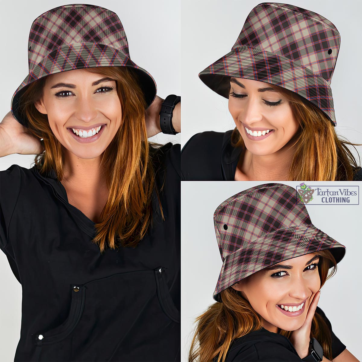 Tartan Vibes Clothing MacPherson Hunting Ancient Tartan Bucket Hat