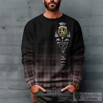 MacPherson Hunting Ancient Tartan Sweatshirt Featuring Alba Gu Brath Family Crest Celtic Inspired