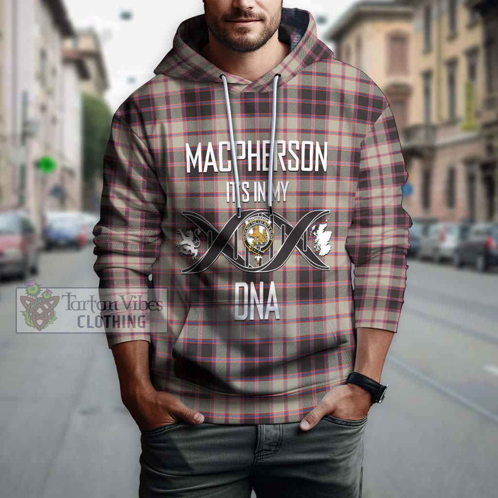 Tartan Vibes Clothing MacPherson Hunting Ancient Tartan Hoodie with Family Crest DNA In Me Style