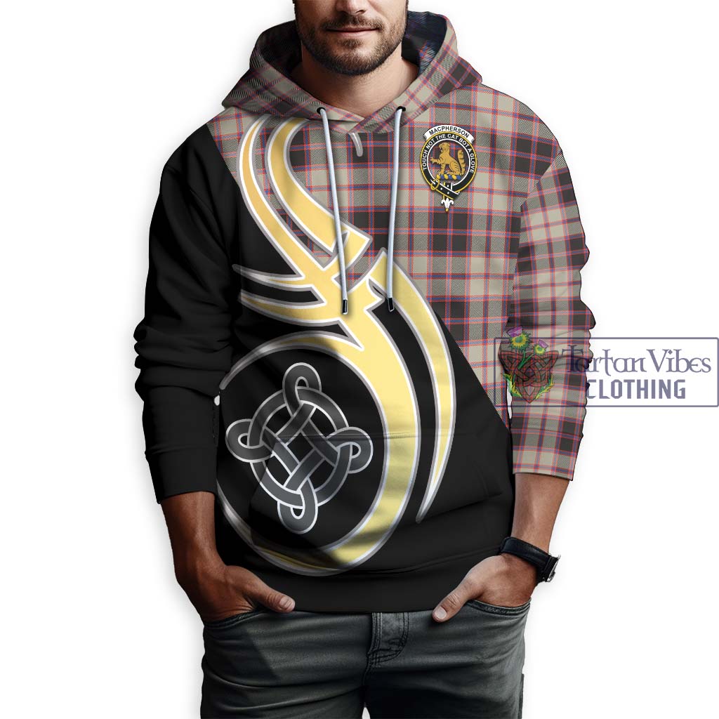 MacPherson Hunting Ancient Tartan Hoodie with Family Crest and Celtic Symbol Style Zip Hoodie - Tartan Vibes Clothing