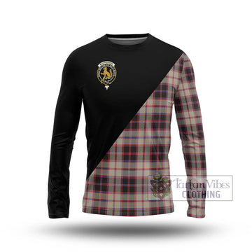 MacPherson Hunting Ancient Tartan Long Sleeve T-Shirt with Family Crest and Military Logo Style