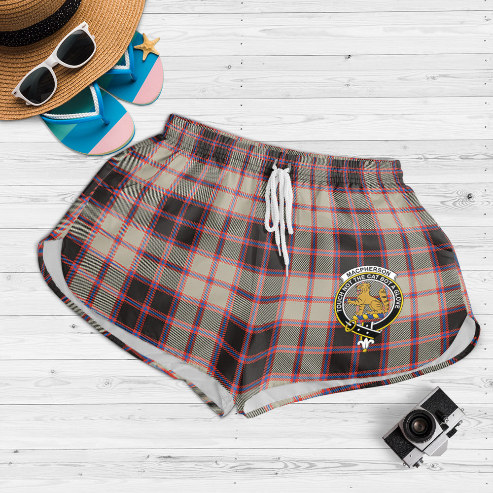 macpherson-hunting-ancient-tartan-womens-shorts-with-family-crest