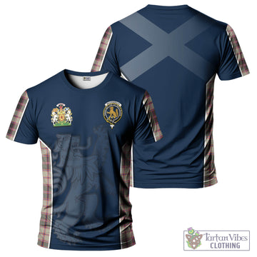 MacPherson Hunting Ancient Tartan T-Shirt with Family Crest and Lion Rampant Vibes Sport Style