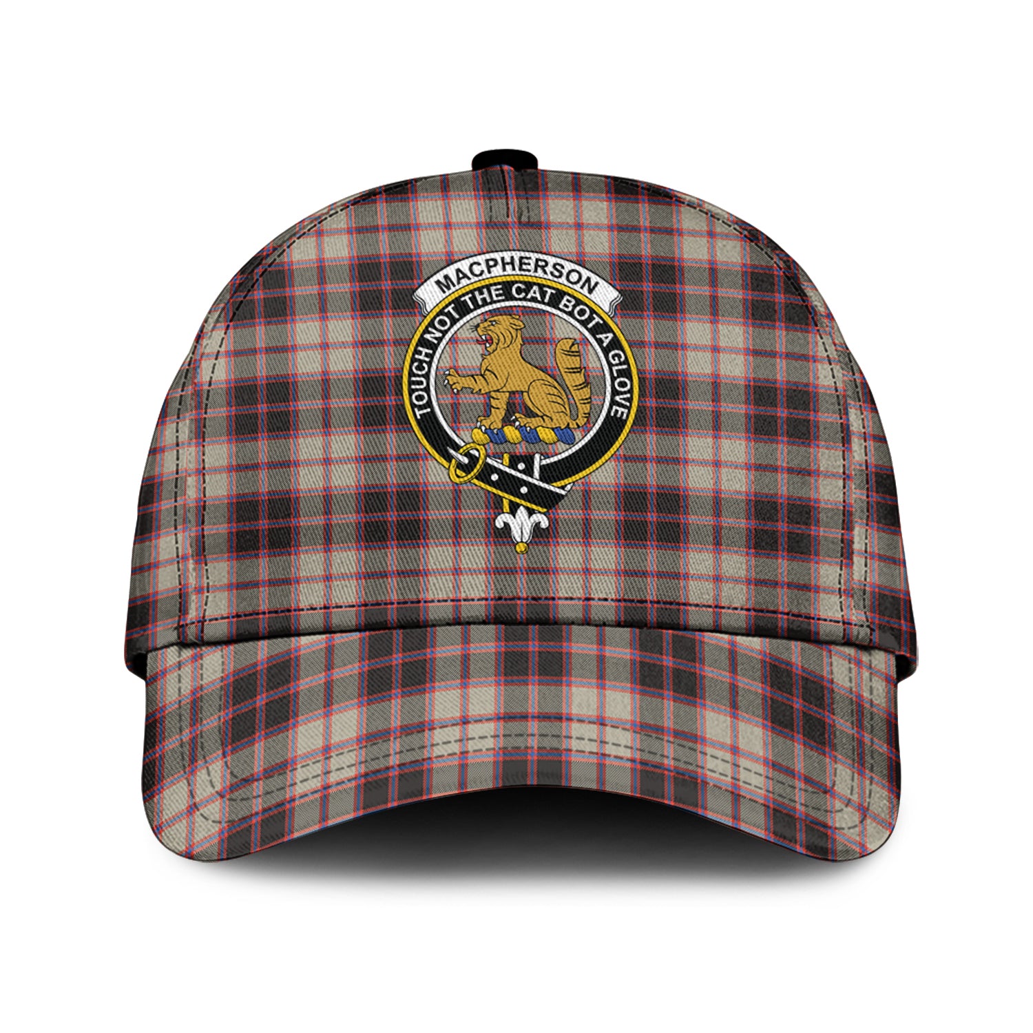 MacPherson Hunting Ancient Tartan Classic Cap with Family Crest Classic Cap Universal Fit - Tartan Vibes Clothing