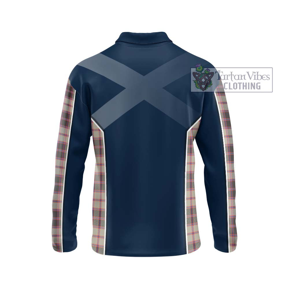 Tartan Vibes Clothing MacPherson Hunting Ancient Tartan Long Sleeve Polo Shirt with Family Crest and Lion Rampant Vibes Sport Style