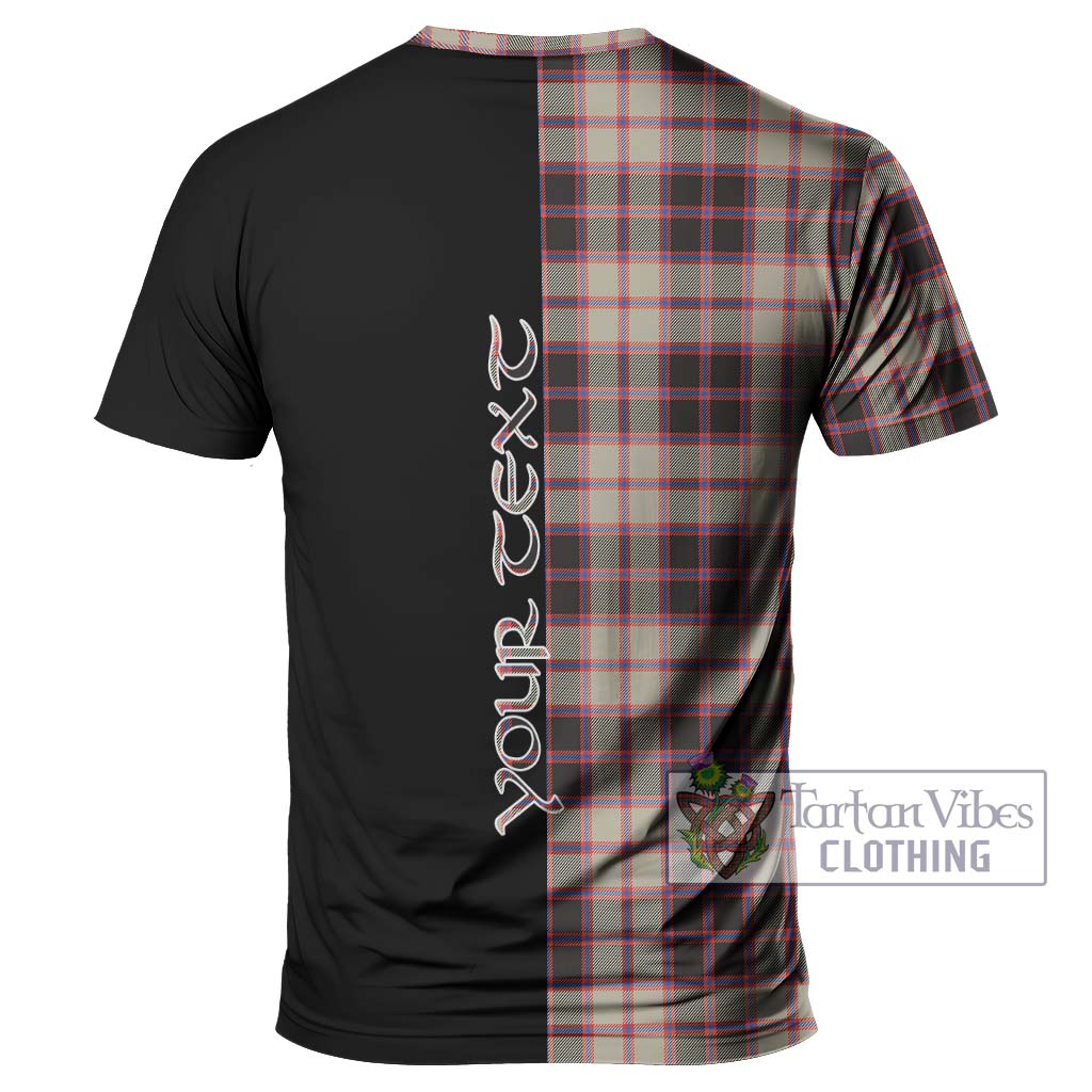 Tartan Vibes Clothing MacPherson Hunting Ancient Tartan T-Shirt with Family Crest and Half Of Me Style