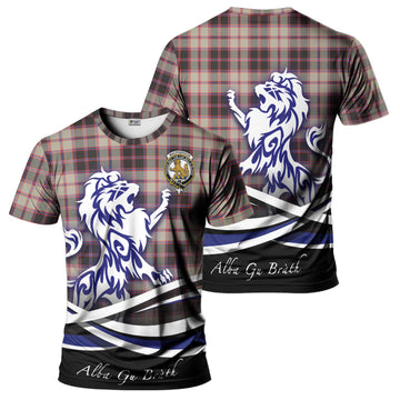 MacPherson Hunting Ancient Tartan T-Shirt with Alba Gu Brath Regal Lion Emblem