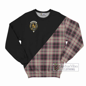 MacPherson Hunting Ancient Tartan Sweatshirt with Family Crest and Military Logo Style