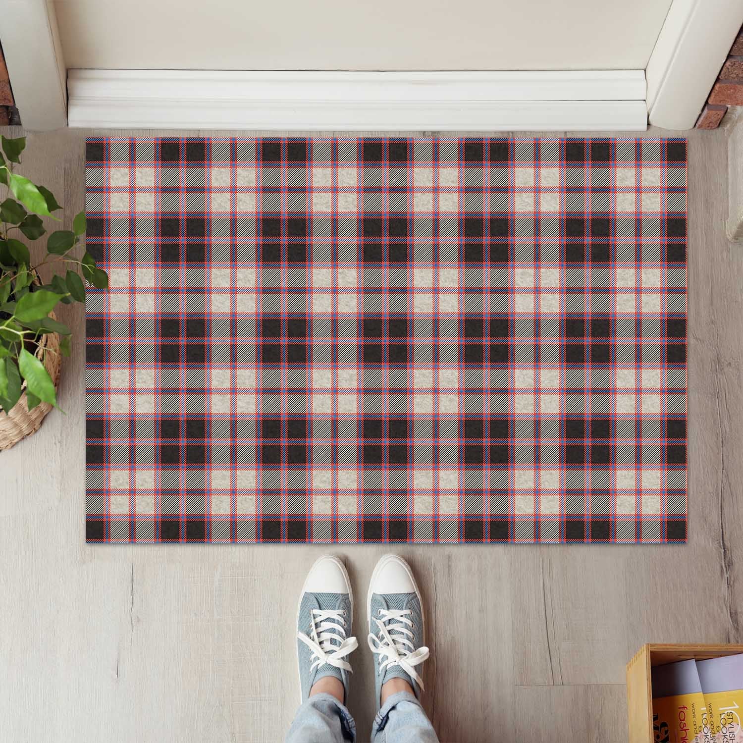 MacPherson Hunting Ancient Tartan Door Mat - Tartanvibesclothing