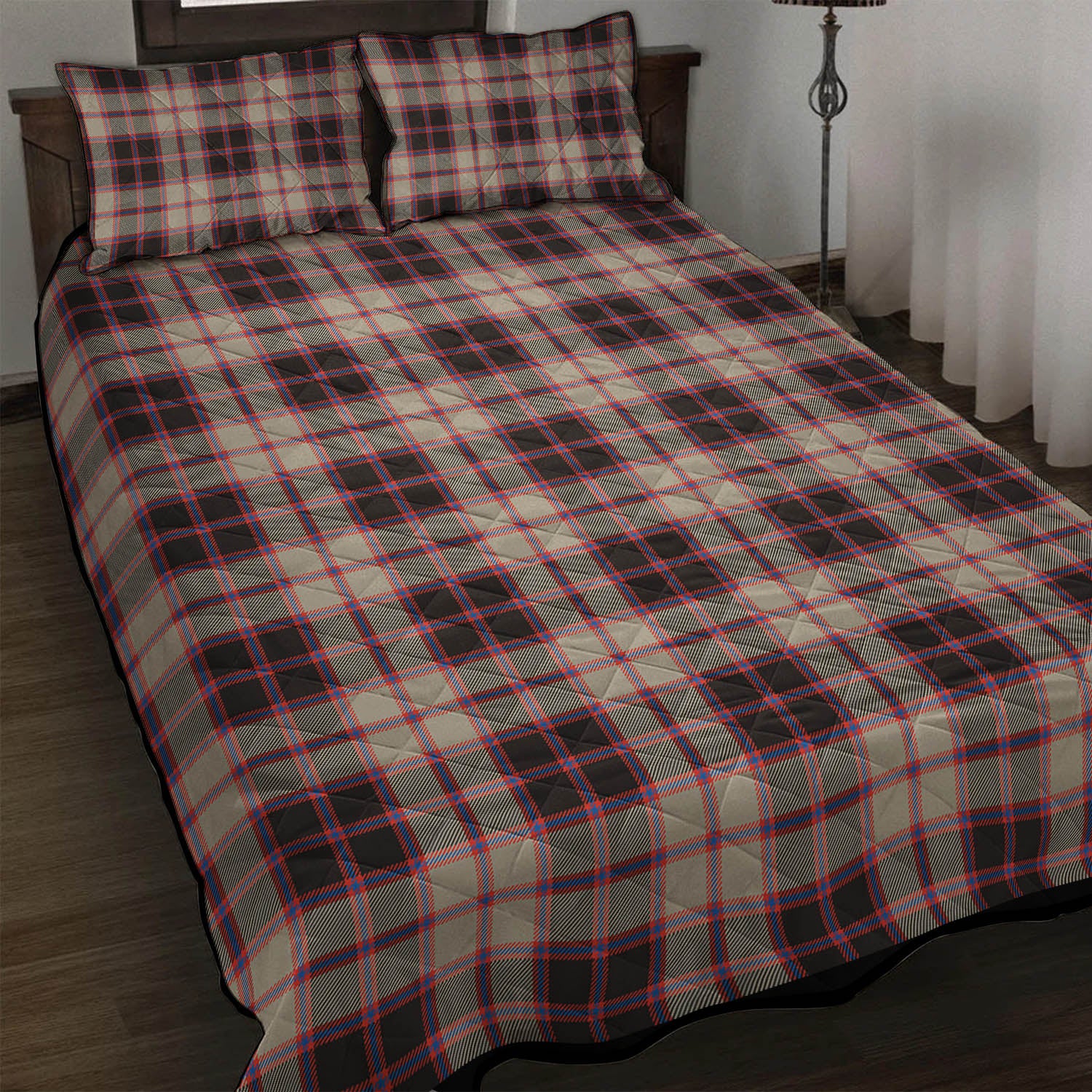 MacPherson Hunting Ancient Tartan Quilt Bed Set - Tartanvibesclothing