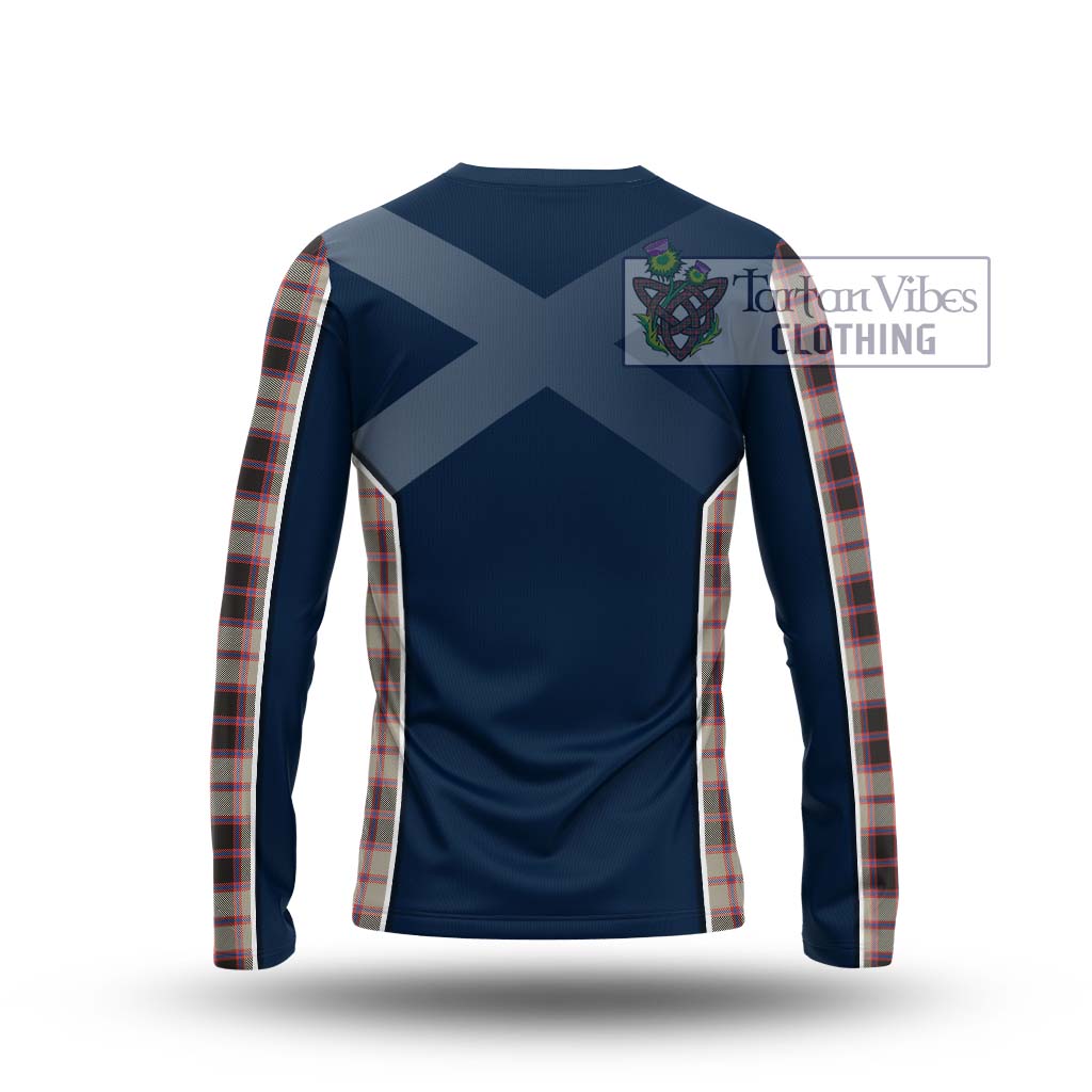 Tartan Vibes Clothing MacPherson Hunting Ancient Tartan Long Sleeve T-Shirt with Family Crest and Lion Rampant Vibes Sport Style