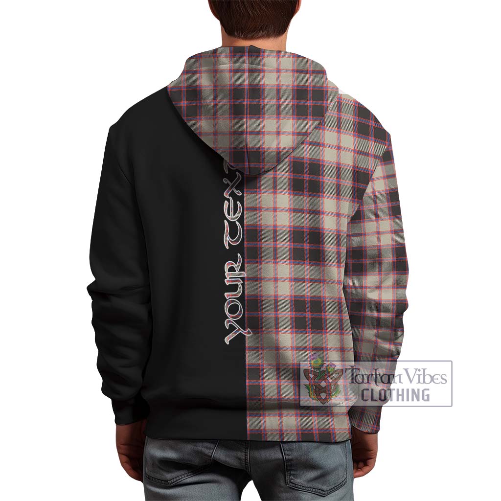 Tartan Vibes Clothing MacPherson Hunting Ancient Tartan Hoodie with Family Crest and Half Of Me Style