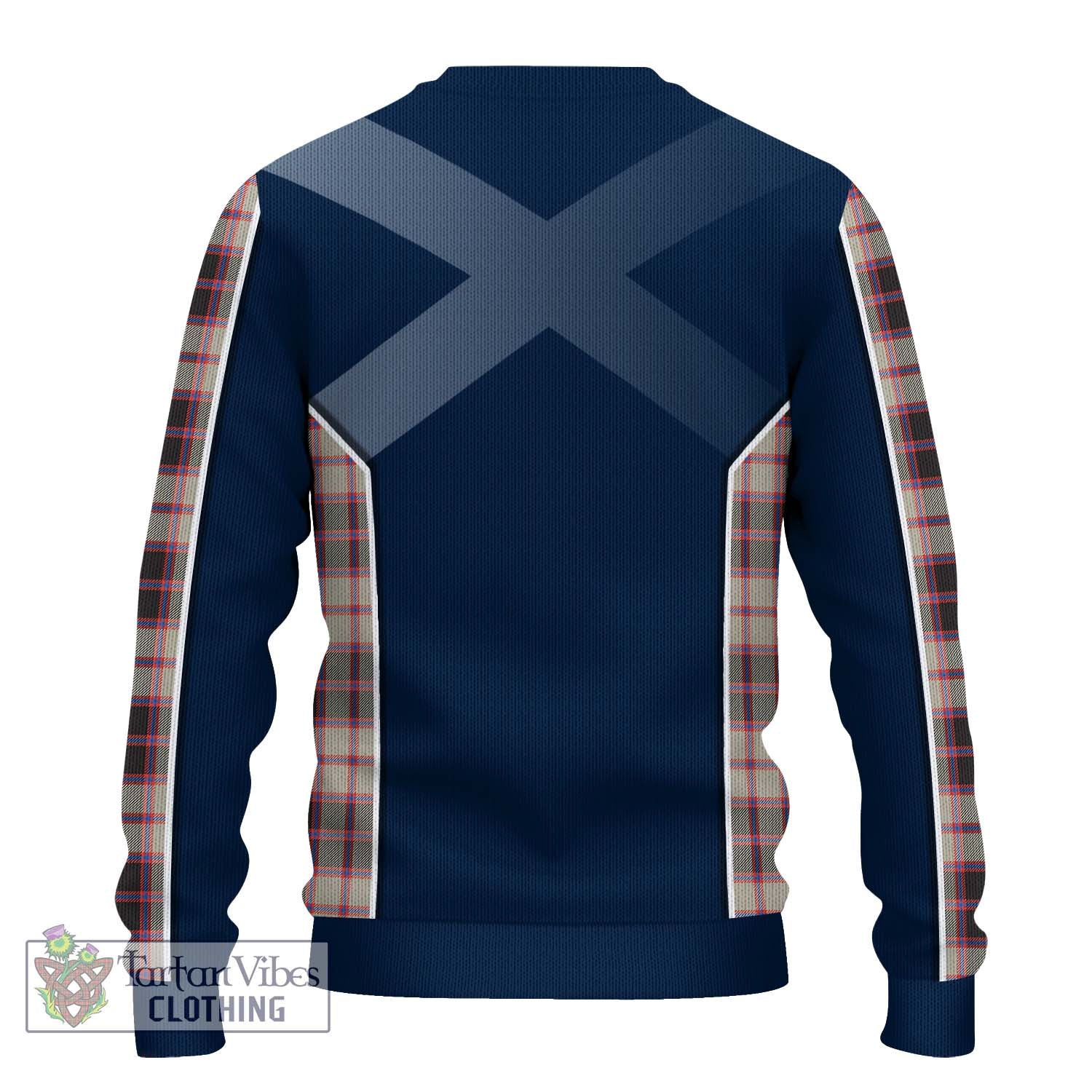 Tartan Vibes Clothing MacPherson Hunting Ancient Tartan Knitted Sweater with Family Crest and Lion Rampant Vibes Sport Style