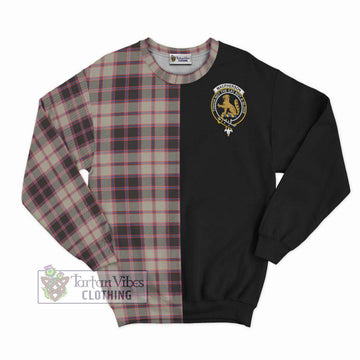 MacPherson Hunting Ancient Tartan Sweatshirt with Family Crest and Half Of Me Style