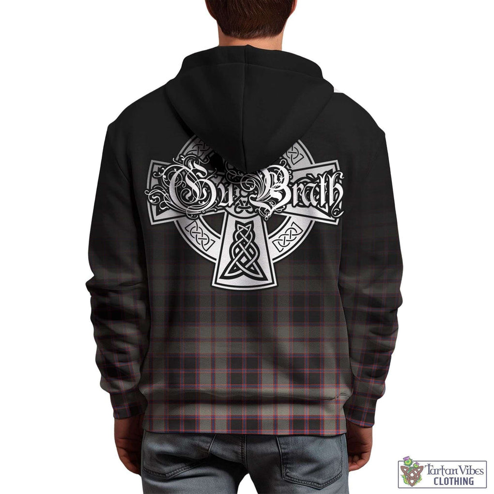 Tartan Vibes Clothing MacPherson Hunting Ancient Tartan Hoodie Featuring Alba Gu Brath Family Crest Celtic Inspired