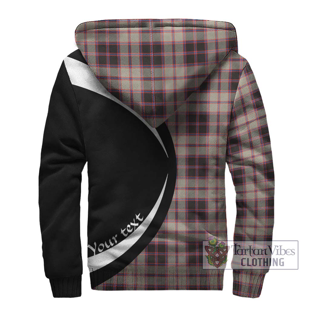 MacPherson Hunting Ancient Tartan Sherpa Hoodie with Family Crest Circle Style - Tartan Vibes Clothing