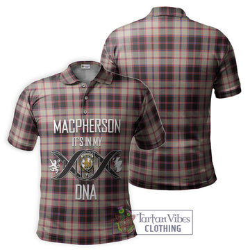 MacPherson Hunting Ancient Tartan Polo Shirt with Family Crest DNA In Me Style