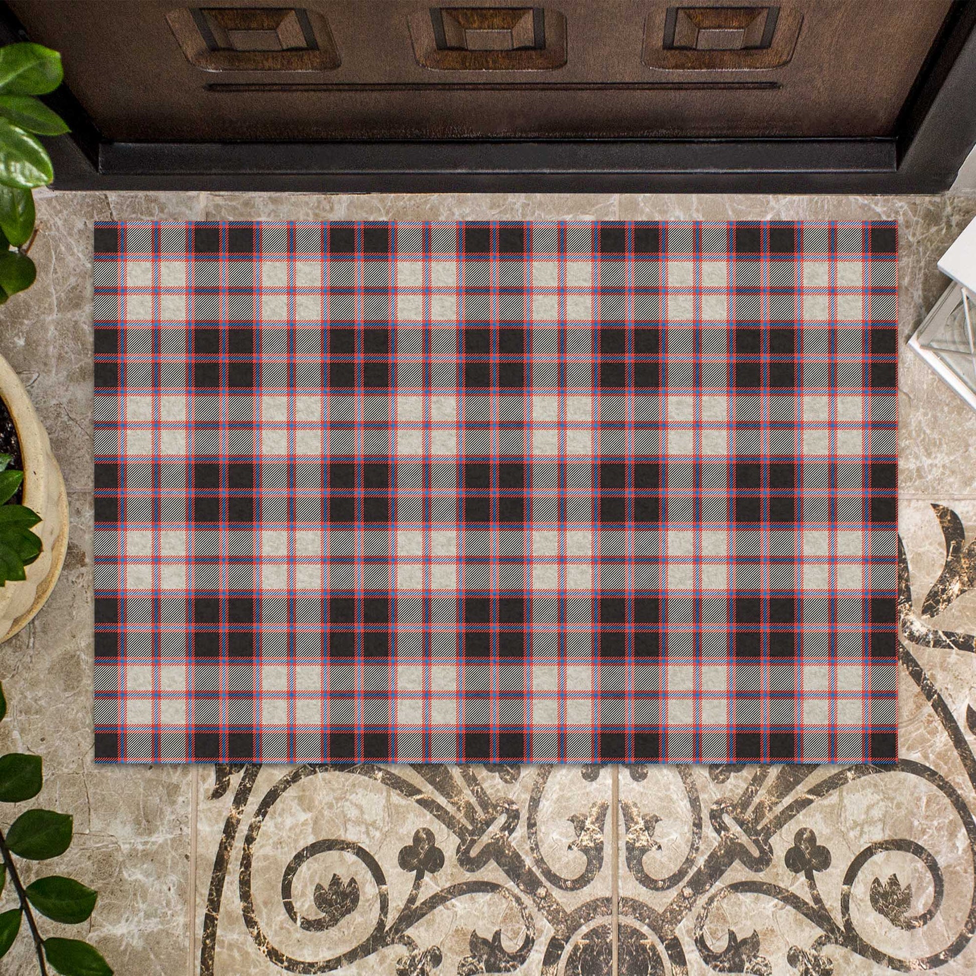 MacPherson Hunting Ancient Tartan Door Mat - Tartanvibesclothing