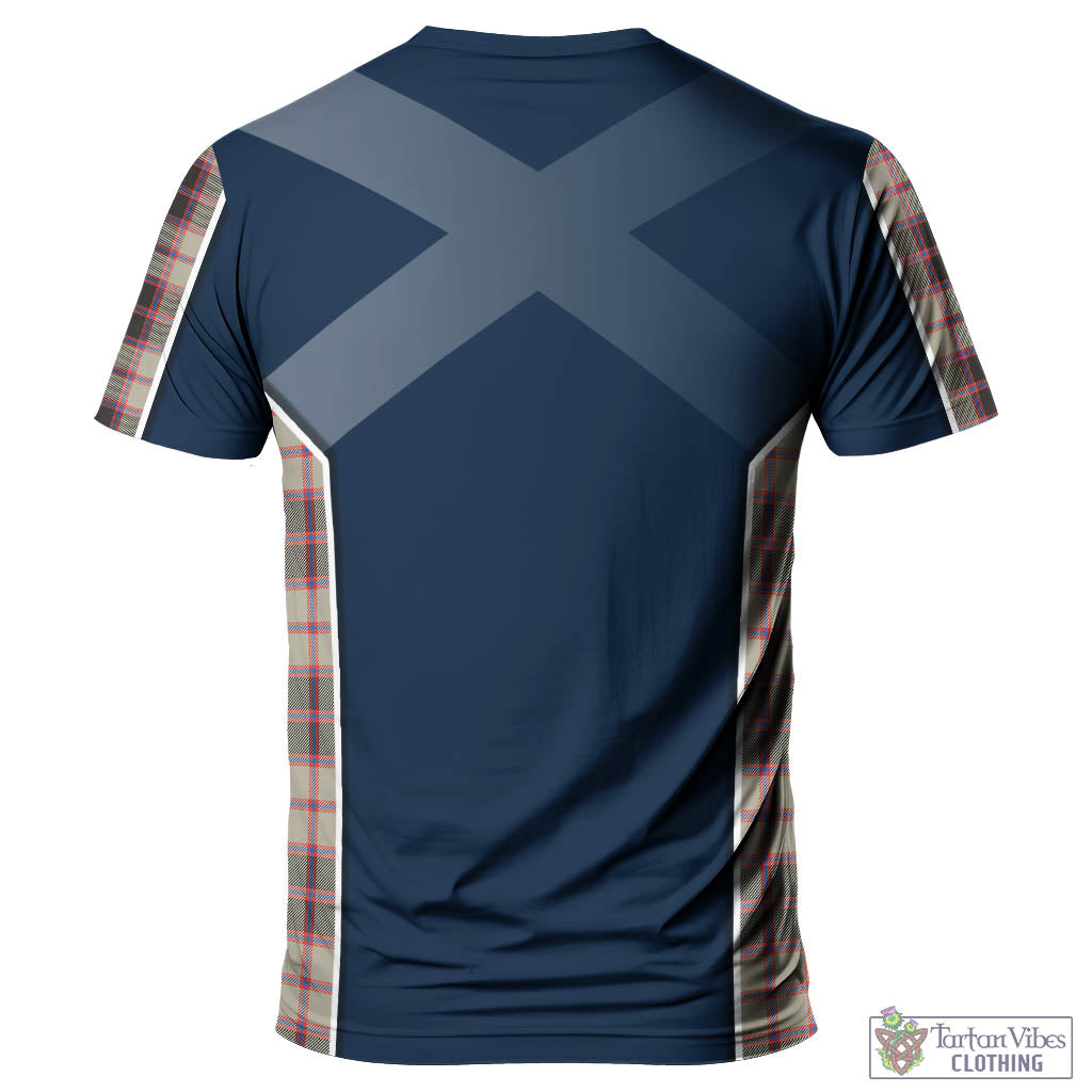 Tartan Vibes Clothing MacPherson Hunting Ancient Tartan T-Shirt with Family Crest and Lion Rampant Vibes Sport Style