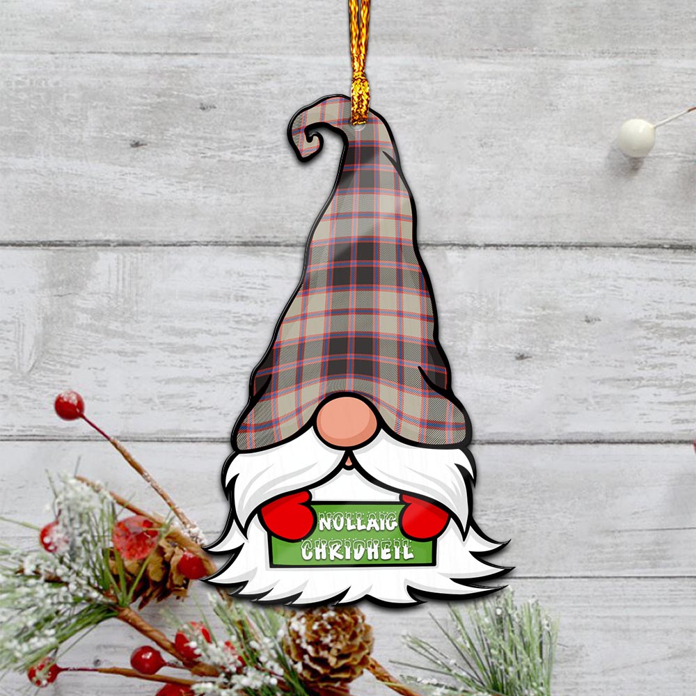 MacPherson Hunting Ancient Gnome Christmas Ornament with His Tartan Christmas Hat - Tartanvibesclothing